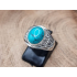 Echt zilveren ring met turkoois